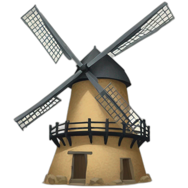 don quixote windmill emoji