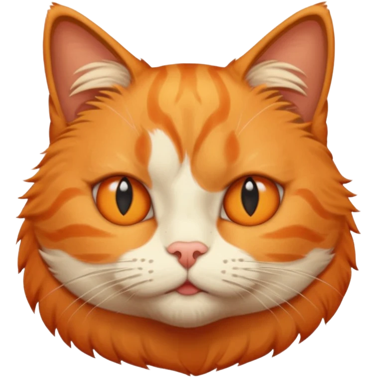 orange cat missing his right eye emoji