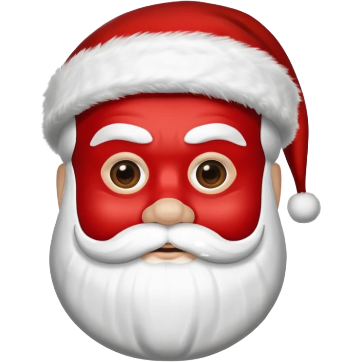 santa with face mask 
   emoji