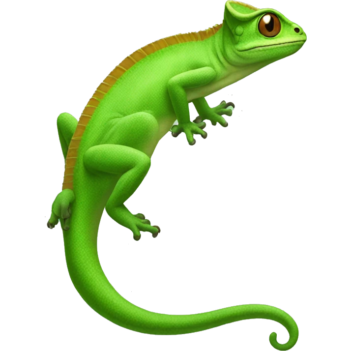 Camaleon green emoji