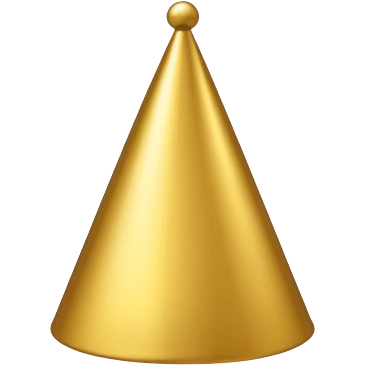 Gorrito de fiesta dorado  emoji