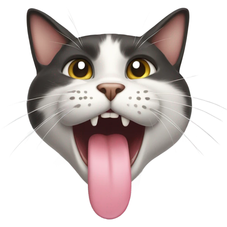 Cat with tongue out  emoji