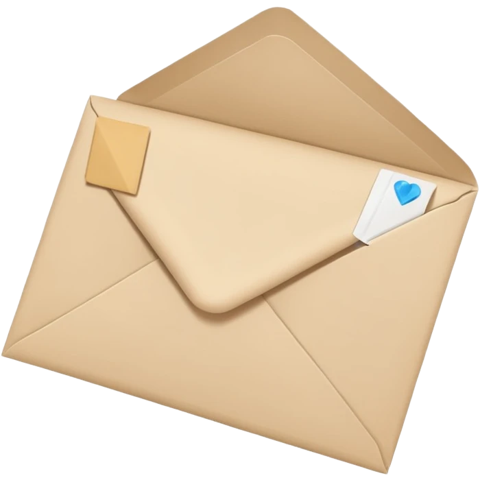 a paper falling out of an envelope emoji