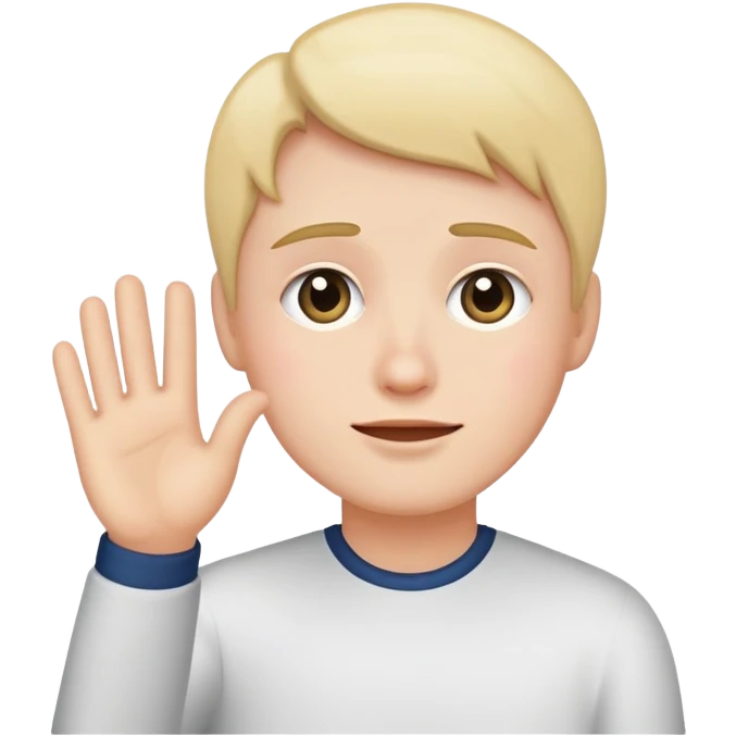 teary face waving goodbye emoji