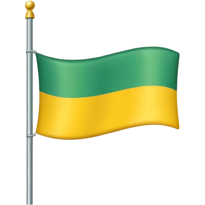 Create a green and yellow flag emoji