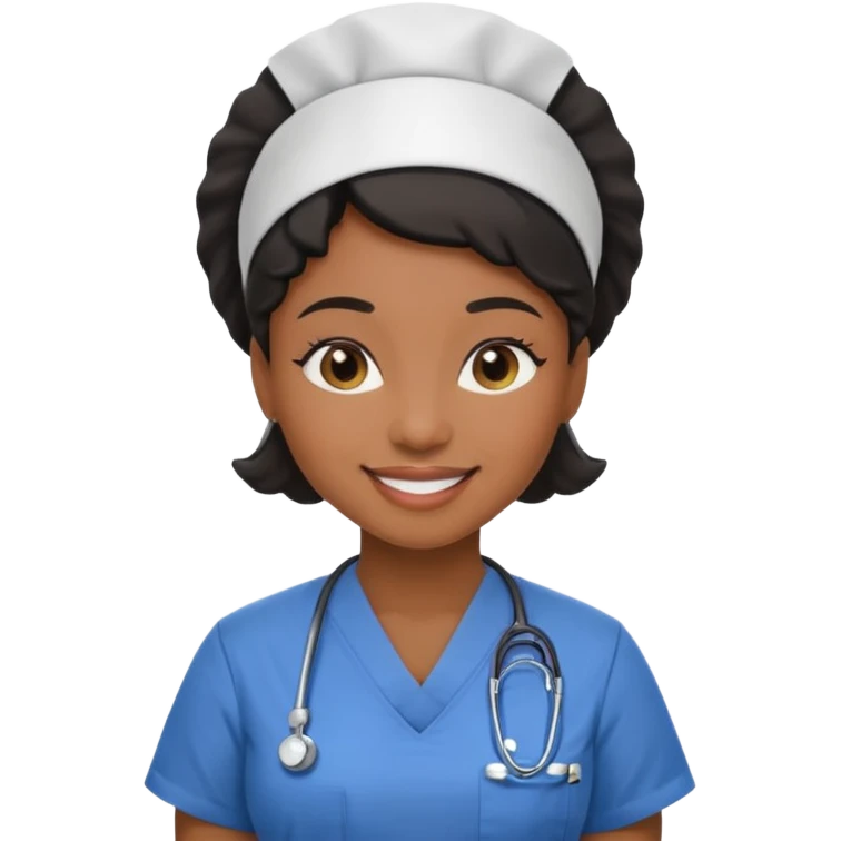 nurse black woman emoji