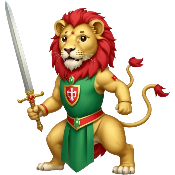 Iran flag with lion in the middle emoji