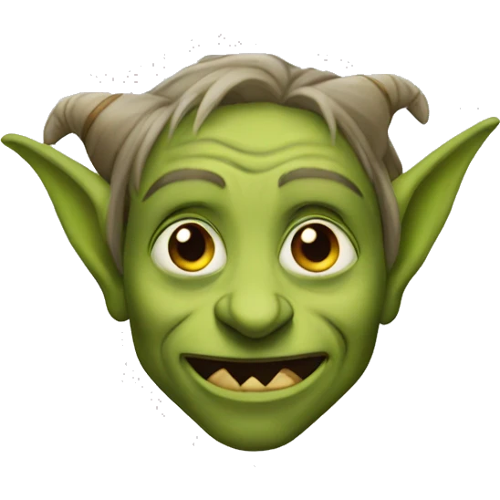 a goblin with elf ears emoji