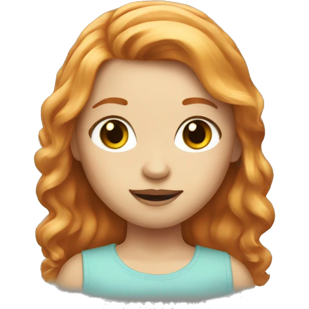 strawberry blonde haired girl emoji