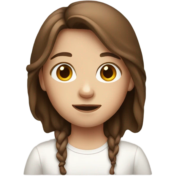 white kid with brown hair emoji