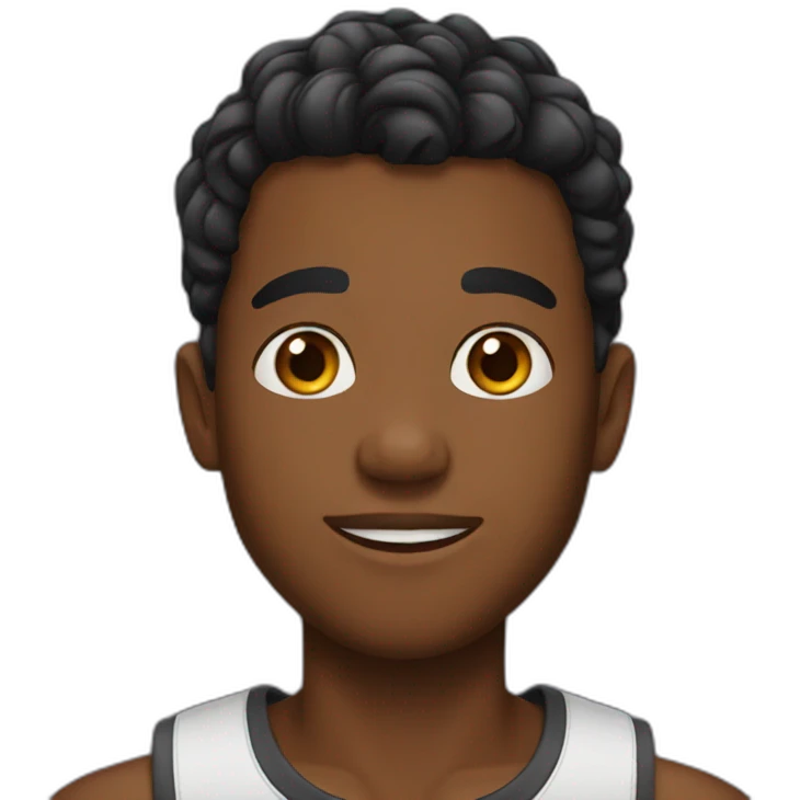 Handsome black boy emoji