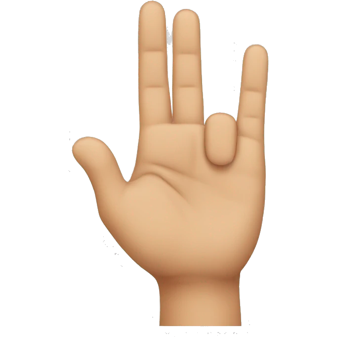 3 fingers emoji