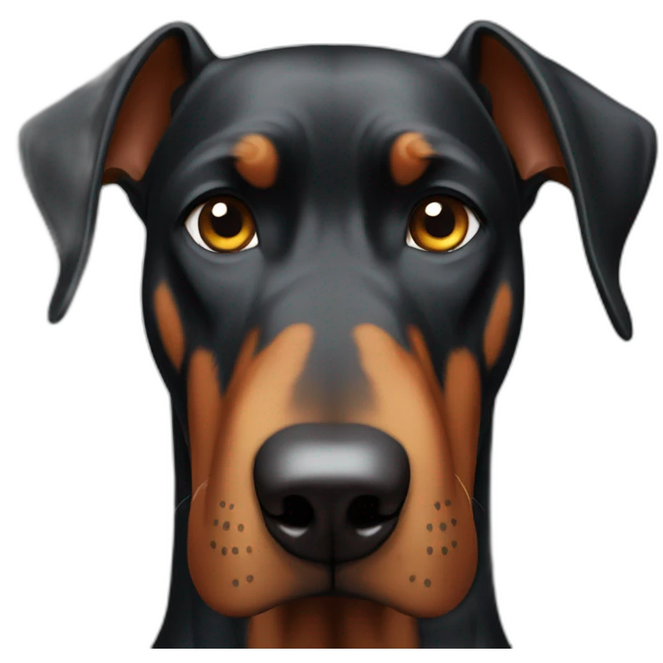 Angry doberman emoji