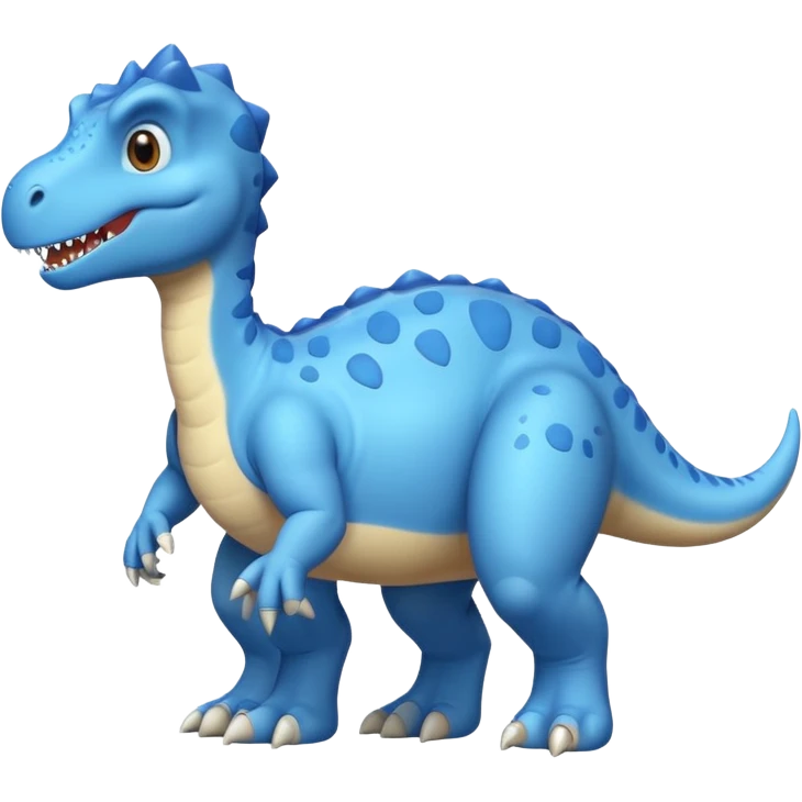 light blue 공룔 emoji