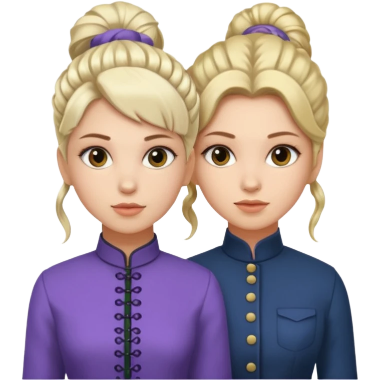 two sisters – Sonya and Taya (there is a general similarity, but they look different) emoji
