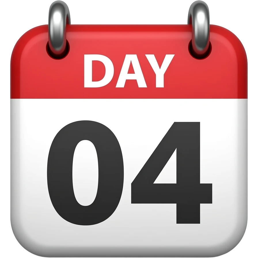 Calendario dia 04 emoji
