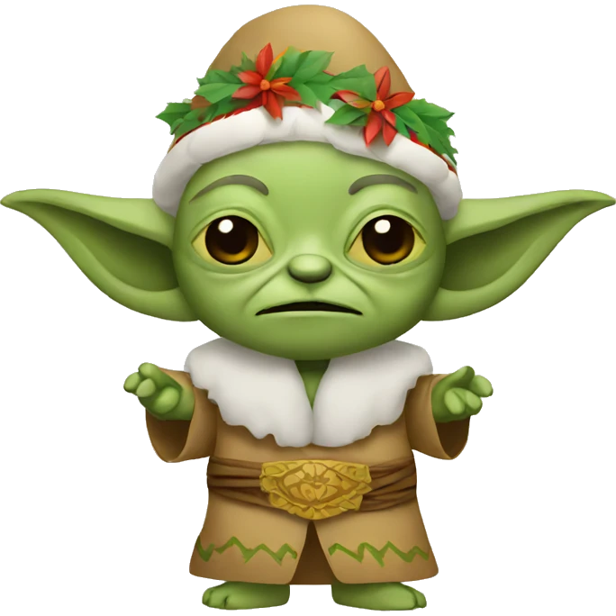 mexican yoda festive with mustache emoji