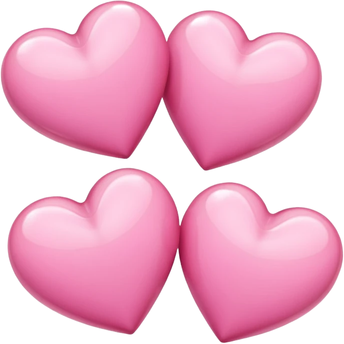 Three pink hearts swirling  emoji