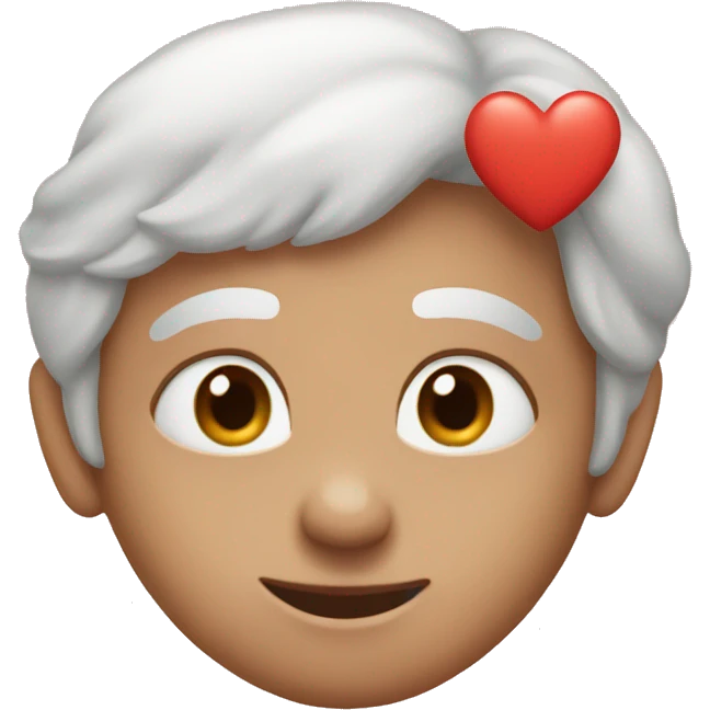 Pastel red colored heart emoji
