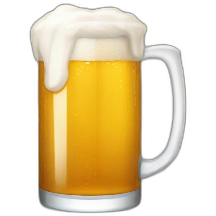 Goku tomando una cerveza emoji