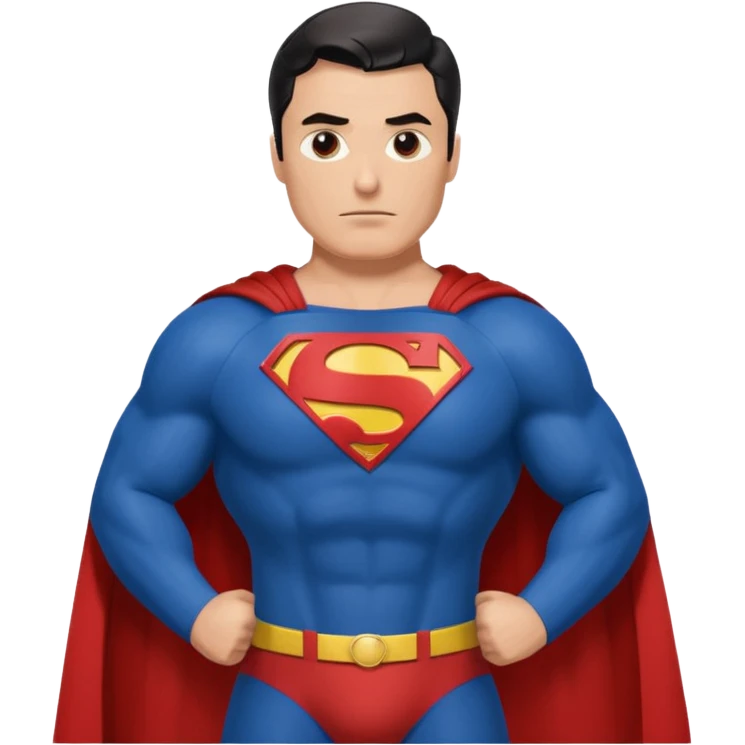 Superman con letras defensor del pueblo emoji