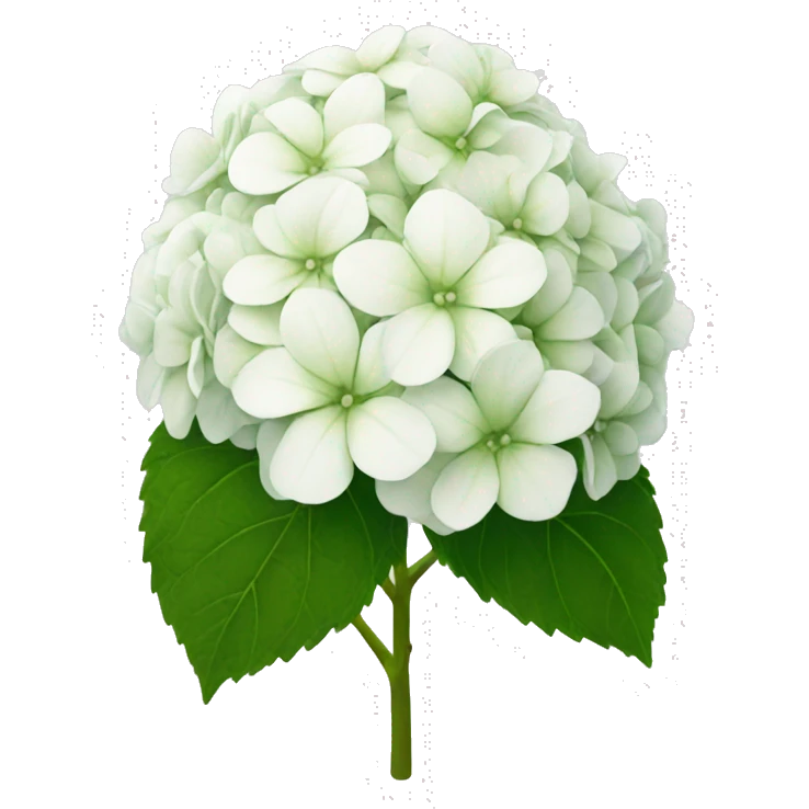 White hydrangea emoji