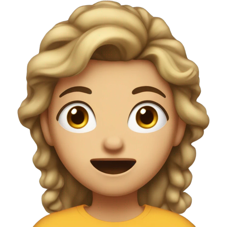 surprised girl emoji