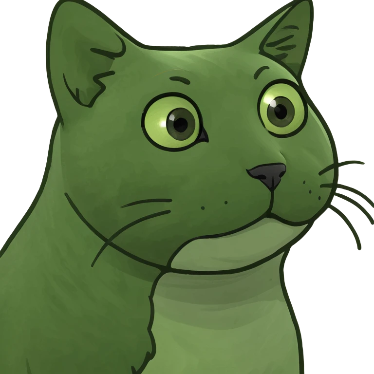 A cat whispering emoji