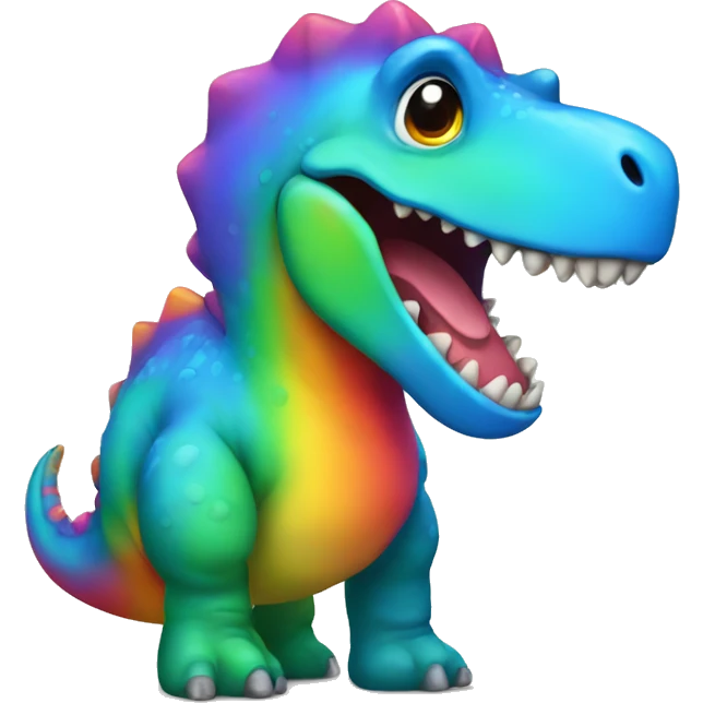 Rainbow dinosaur  emoji