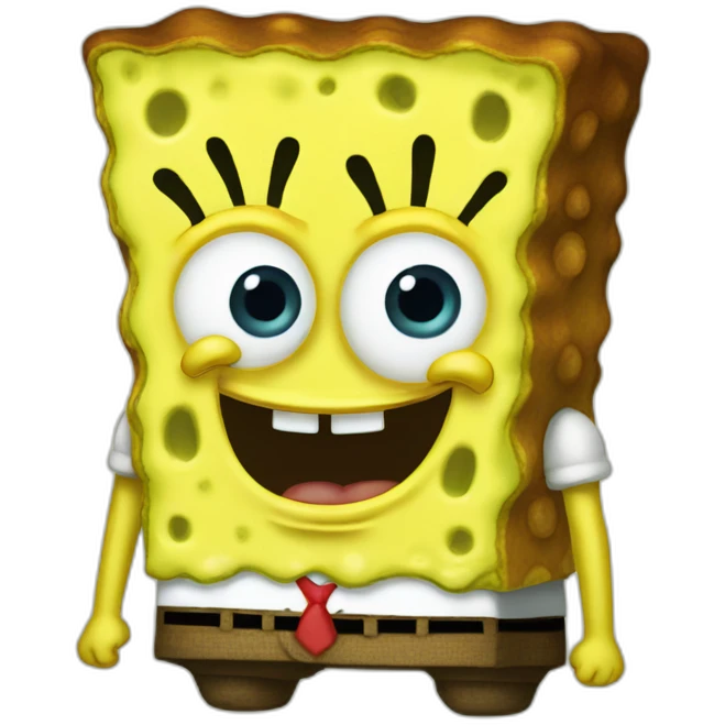 Crossed legs spongebob emoji