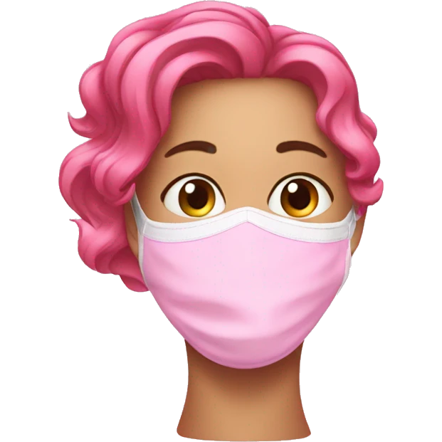 pink shampoo and mask emoji