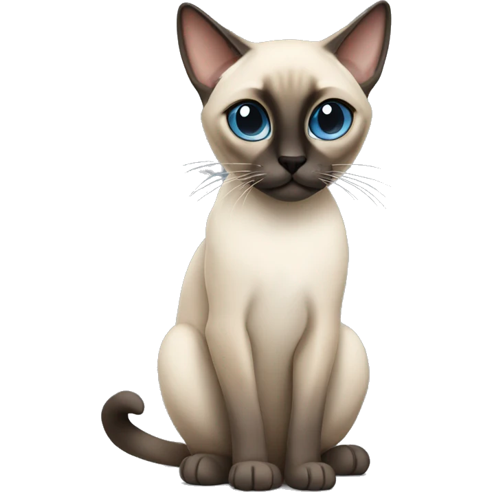 siamese cat with grey eyes emoji