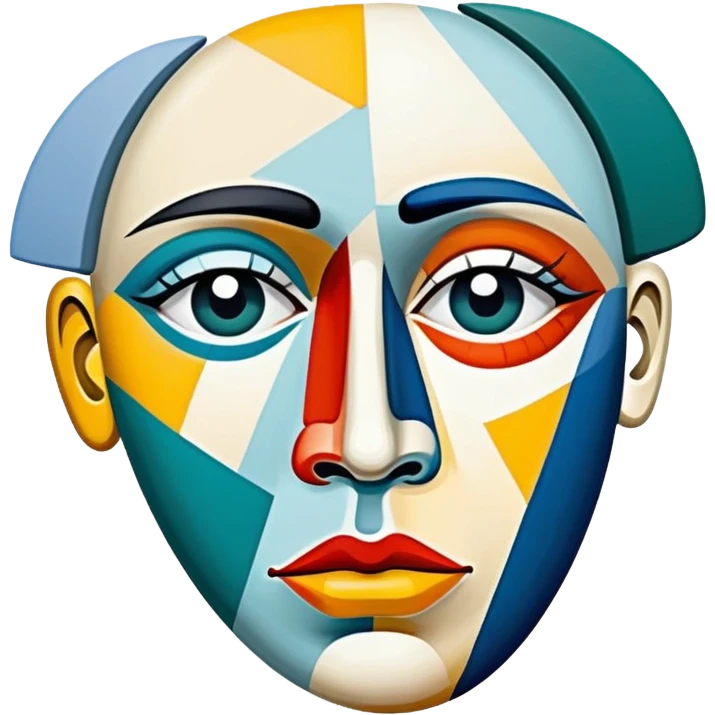 picasso abstract art SPAM MEAT face painting emoji