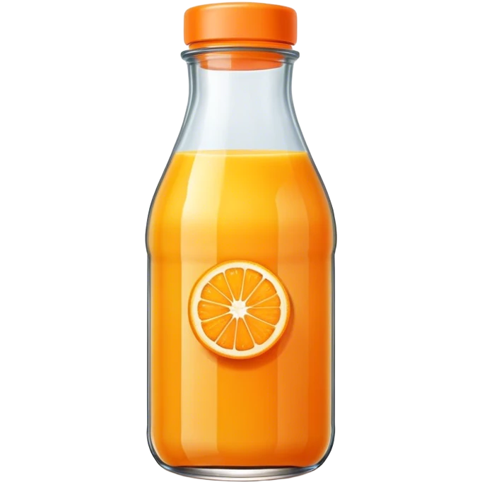 Orange juice bottle emoji