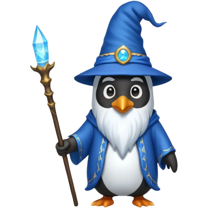 Penguin Wizard emoji