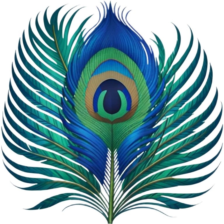 Peacock feather emoji