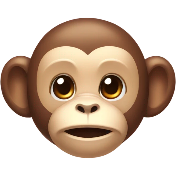 Cute monkey with bow on head emoji
