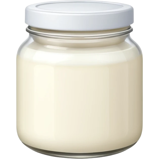plain yogurt in a jar emoji