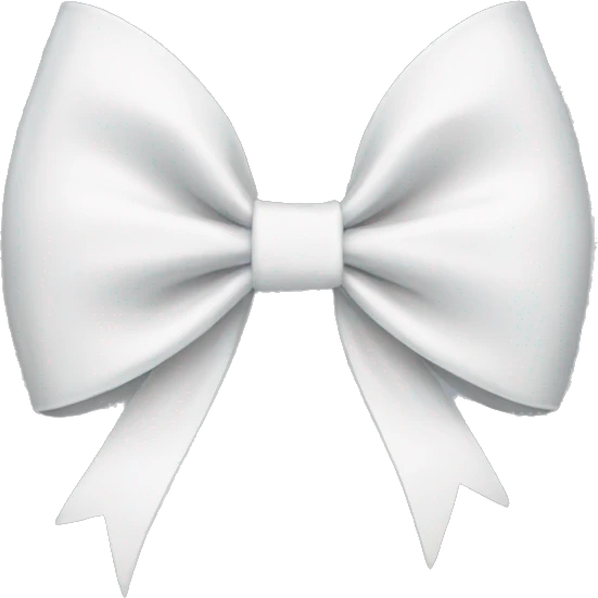 white bow emoji