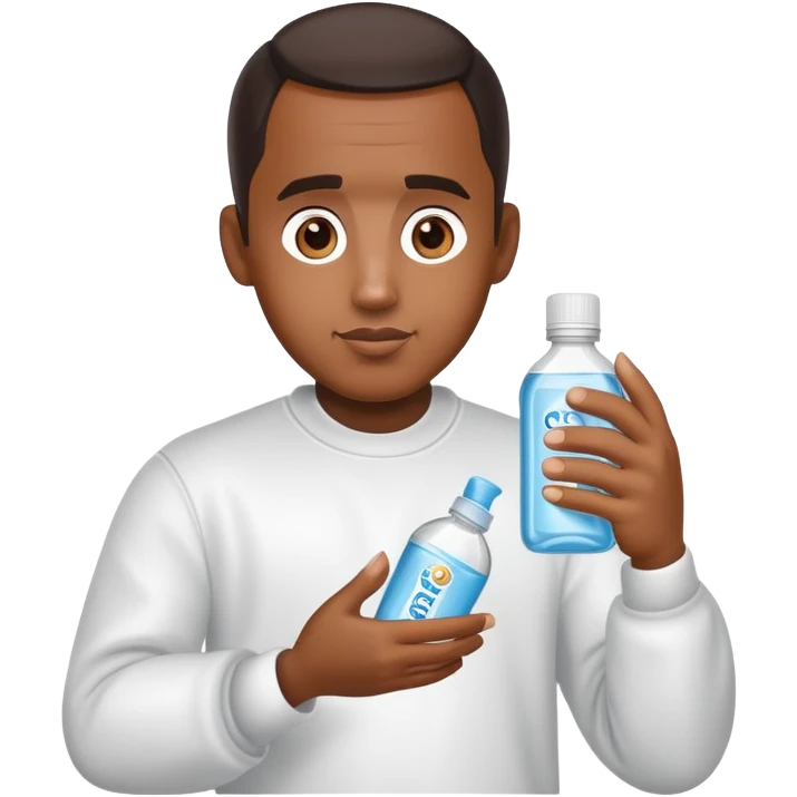 diddy holding baby oil  emoji