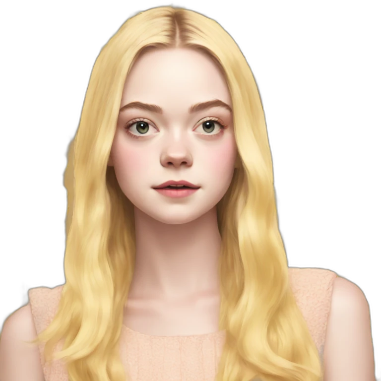 elle fanning emoji