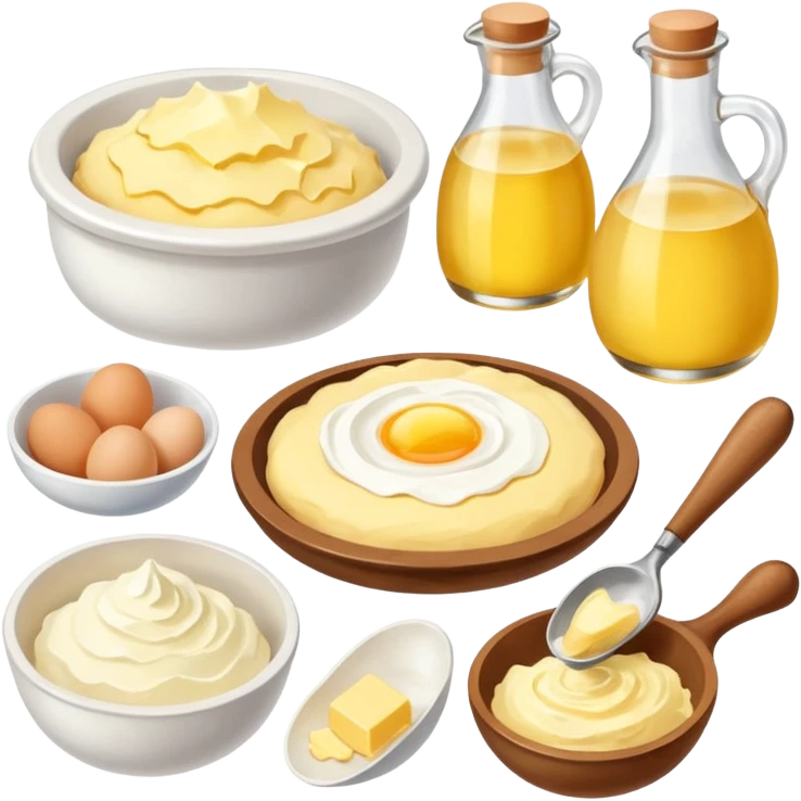 baking ingredients before preparation emoji