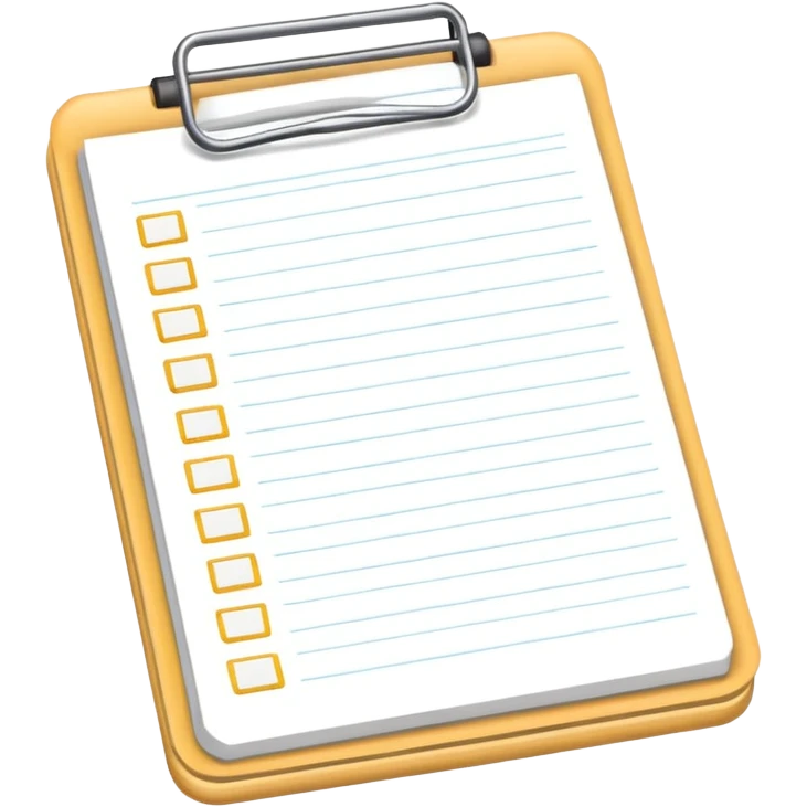 notepad with checklist emoji