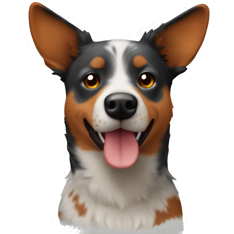 Red heeler dog emoji