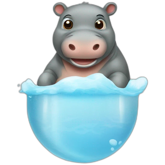 un hippopotame qui a le covid emoji