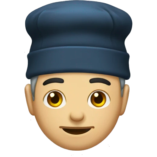 a Tatar in a skullcap emoji