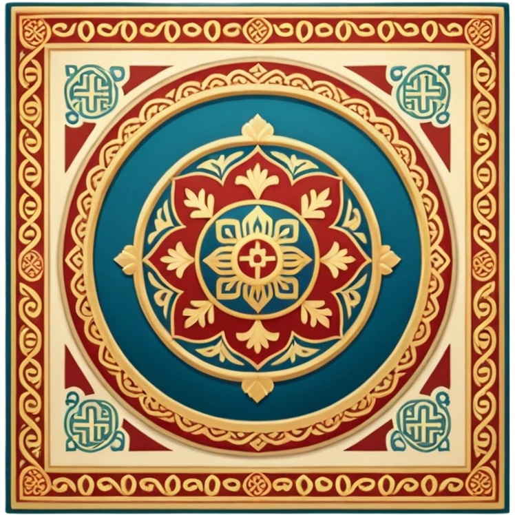 Tapis de prière emoji