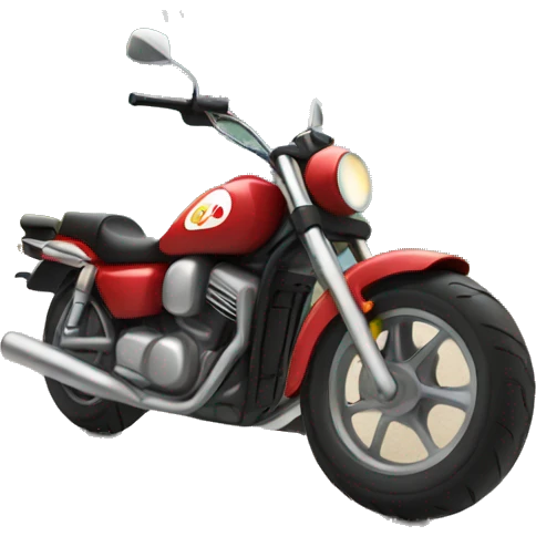 motorcycle in scenic landscape emoji