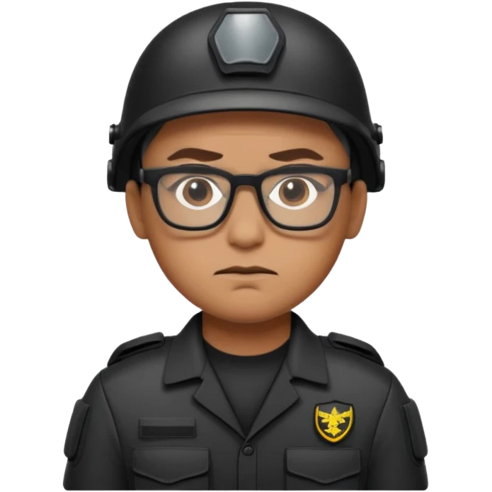 swat with glasses emoji