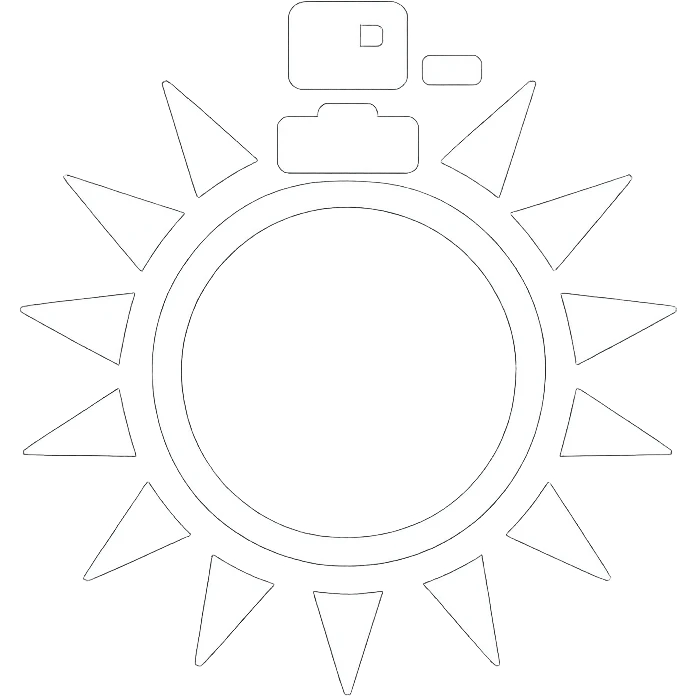 white Vector minimalistic and elegant icon of sun shaped perfume black solid background, filled inside (inspire this refrence icon),  emoji